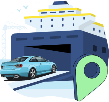 Illustration for step 6: Car delivery to your country